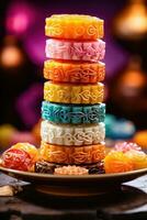 Artistic Mooncakes - Celebrate in Style - Generative AI photo