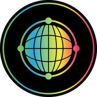 Virtual World Globe Vector Icon Design