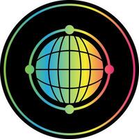 Virtual World Globe Vector Icon Design