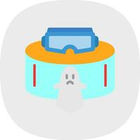 VR Ghost Hunting Vector Icon Design