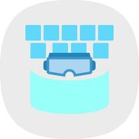 VR Cinema Screen Vector Icon Design