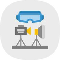 VR Design Studio Vector Icon Design