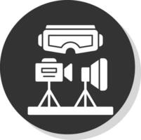 VR Design Studio Vector Icon Design