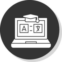 Arkansas idioma aprendizaje vector icono diseño