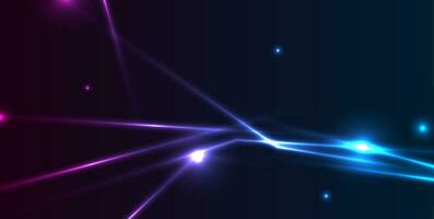 azul ultravioleta neón brillante láser líneas de alta tecnología antecedentes vector
