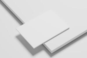 a4 paisaje horizontal revista folleto 3d representación blanco blanco Bosquejo foto