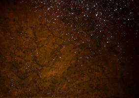 Dark orange grunge texture background with grey particles vector