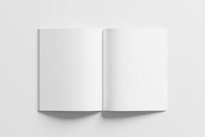 nosotros letra Talla revista folleto 3d representación blanco blanco Bosquejo foto