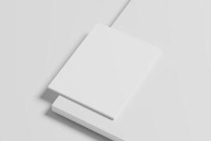 US Letter Size Magazine Brochure 3D Rendering White Blank Mockup photo