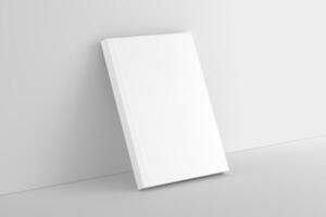 tapa blanda libro cubrir blanco blanco 3d representación Bosquejo foto