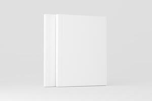 US Letter Softcover Book Cover White Blank Mockup photo