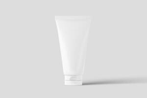 Cosmetics Packaging Bottle Jar 3D Rendering White Blank Mockup photo