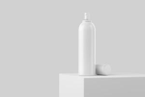 productos cosméticos botella tarro embalaje 3d representación blanco blanco Bosquejo foto