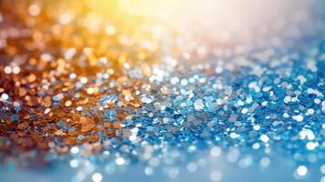 Festive Shiny drops on Bokeh Background - photo