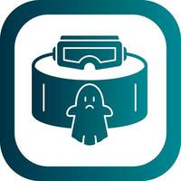 VR Ghost Hunting Vector Icon Design