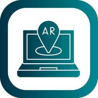 AR Navigation Vector Icon Design