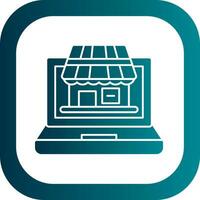 Virtual Marketplace Vector Icon Design