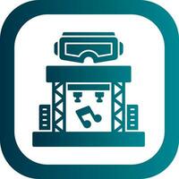 Virtual Reality Concert Vector Icon Design