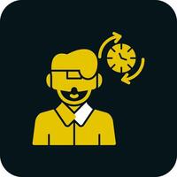 Time Travel Simulation Vector Icon Design