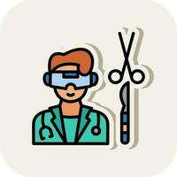 Virtual Reality Surgery Vector Icon Design