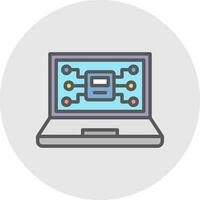AI-Driven Mysteries Vector Icon Design