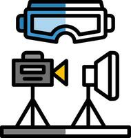 VR Design Studio Vector Icon Design