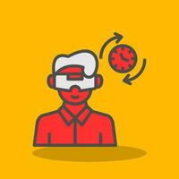 Time Travel Simulation Vector Icon Design