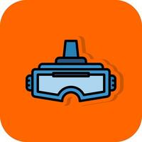 VR Headset Vector Icon Design