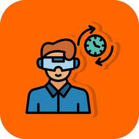 Time Travel Simulation Vector Icon Design