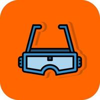 Augmented Reality Glasses Vector Icon Design