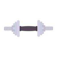Dumbbell Flat Illustration. Clean Icon Design Element on Isolated White Background vector
