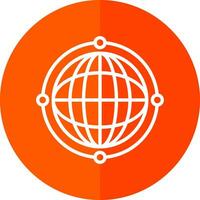 Virtual World Globe Vector Icon Design