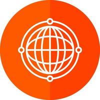 Virtual World Globe Vector Icon Design