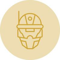 Cyberspace Helmet Vector Icon Design