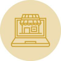 Virtual Marketplace Vector Icon Design