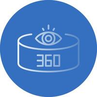 360-Degree View Vector Icon Design