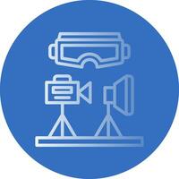 VR Design Studio Vector Icon Design