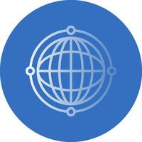 Virtual World Globe Vector Icon Design