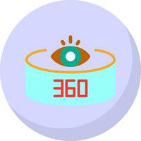 360-Degree View Vector Icon Design