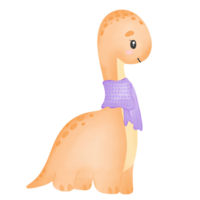 vattenfärg illustration uppsättning av färgrik dinosaurier png