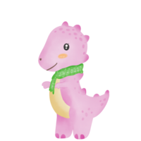 acuarela ilustración conjunto de vistoso dinosaurios png