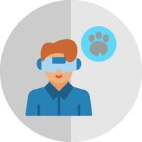 VR Wildlife Conservation Vector Icon Design