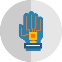 Haptic Feedback Glove Vector Icon Design