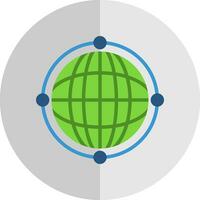 virtual mundo globo vector icono diseño