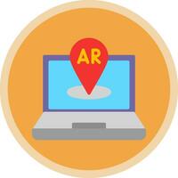 AR Navigation Vector Icon Design