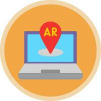 AR Navigation Vector Icon Design