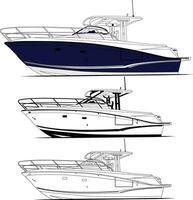 High quality Fishing boat vector for Sea Which is printable on various materials.