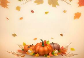 thanksgiving water color background ai generated photo