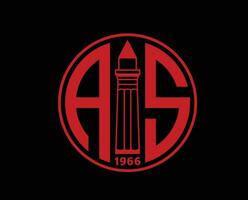 antalyaspor logo club símbolo Turquía liga fútbol americano resumen diseño vector ilustración con negro antecedentes