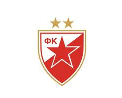 Crvena zvezda club símbolo logo serbia liga fútbol americano resumen diseño vector ilustración